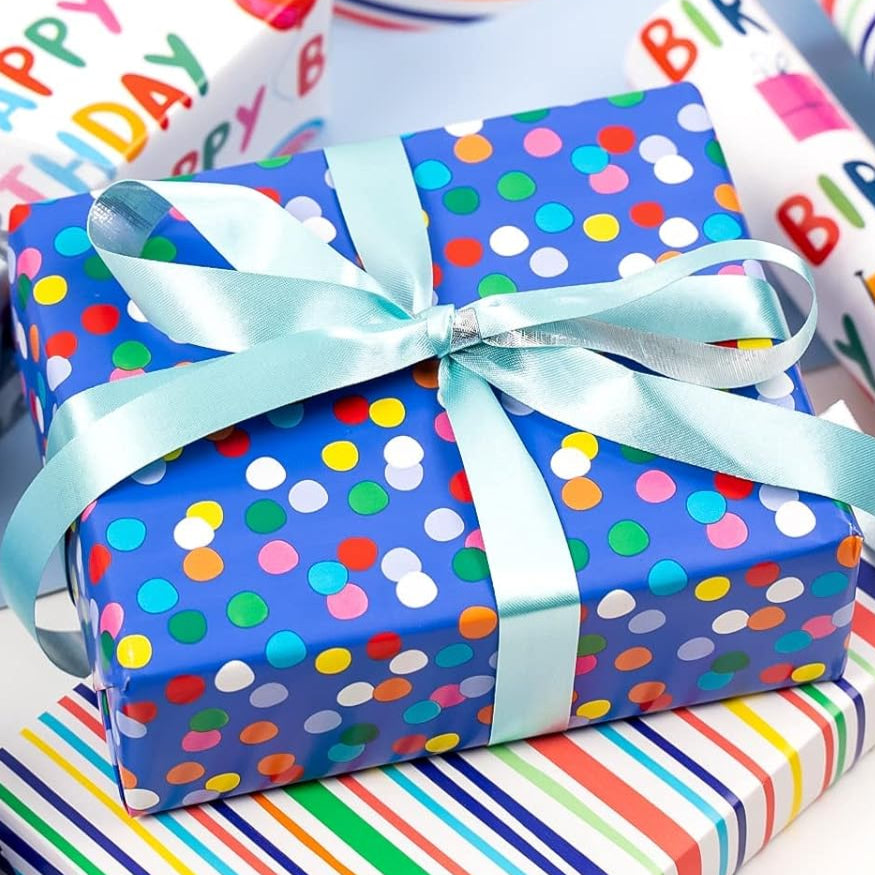 Polka Dot Wrapping Paper Roll