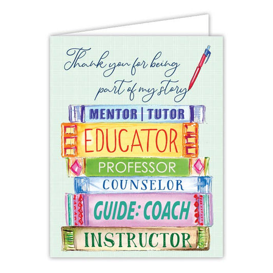 "Thank You For Being Part Of My Story..." Greeting Card