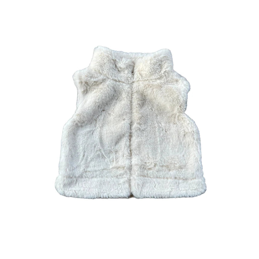 Cream Fur Vest