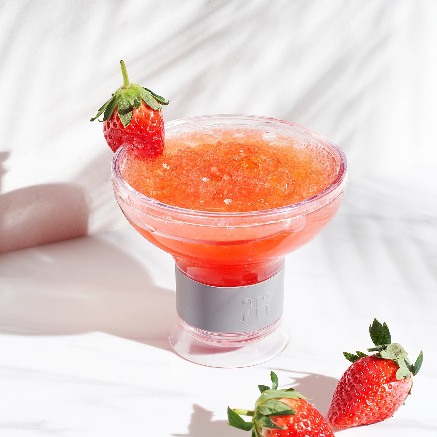 Barcelona Frozen Margarita & Cocktail Chiller Glasses, Acrylic, Set of 2