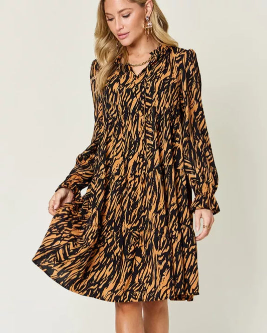 Caramel & Black Tiger Dress