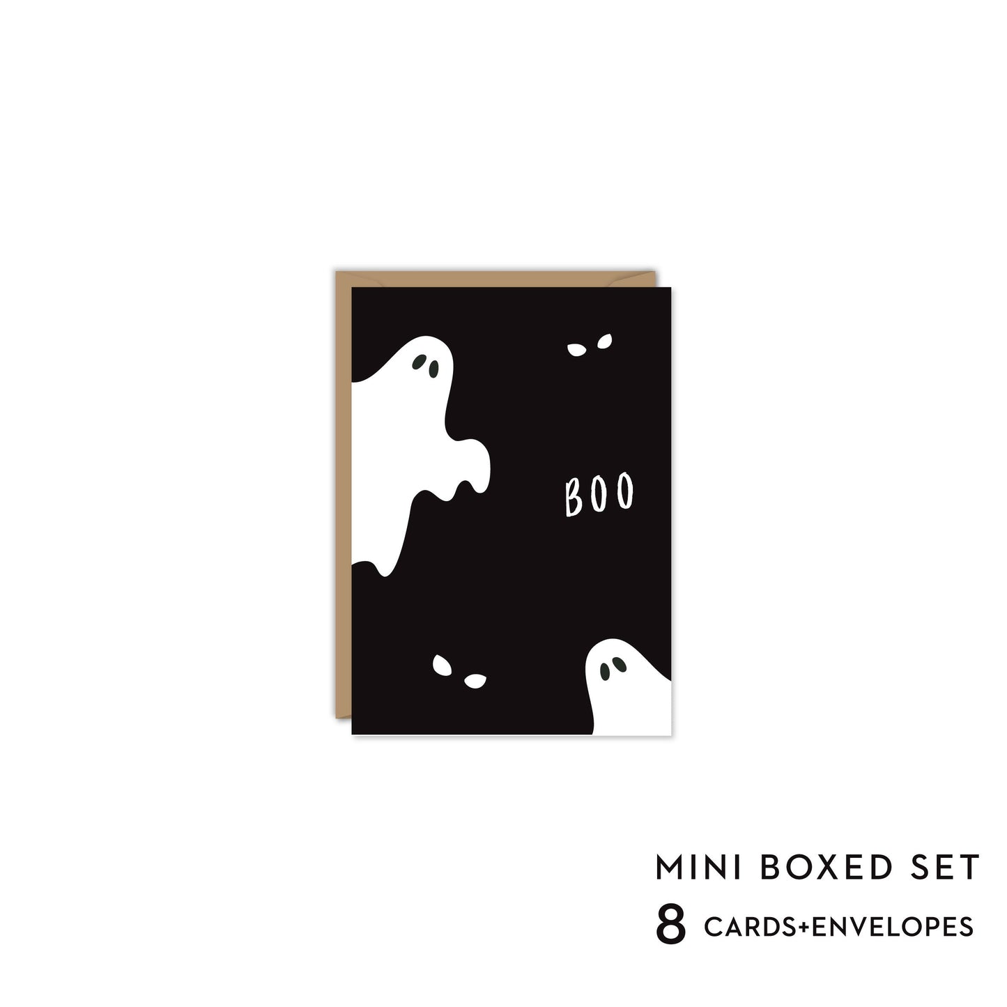 BOO HALLOWEEN CARD - Mini Boxed Set of 8 cards