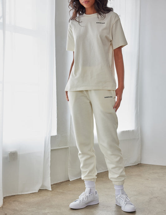 Basics White Sand Unisex Sweatpant