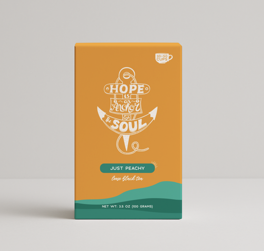 Bible Verse Tea "Hope Is An Anchor" Peach Black Tea