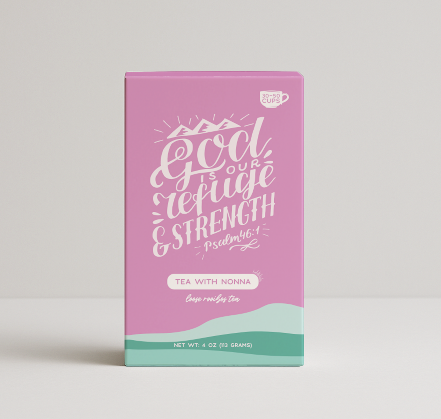 Bible Verse Tea "God Is Our Refuge" Tea With Nonna