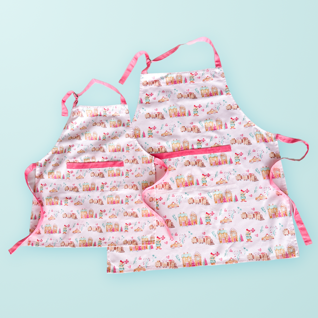 Gingerbread Village Apron | Mommy + Me