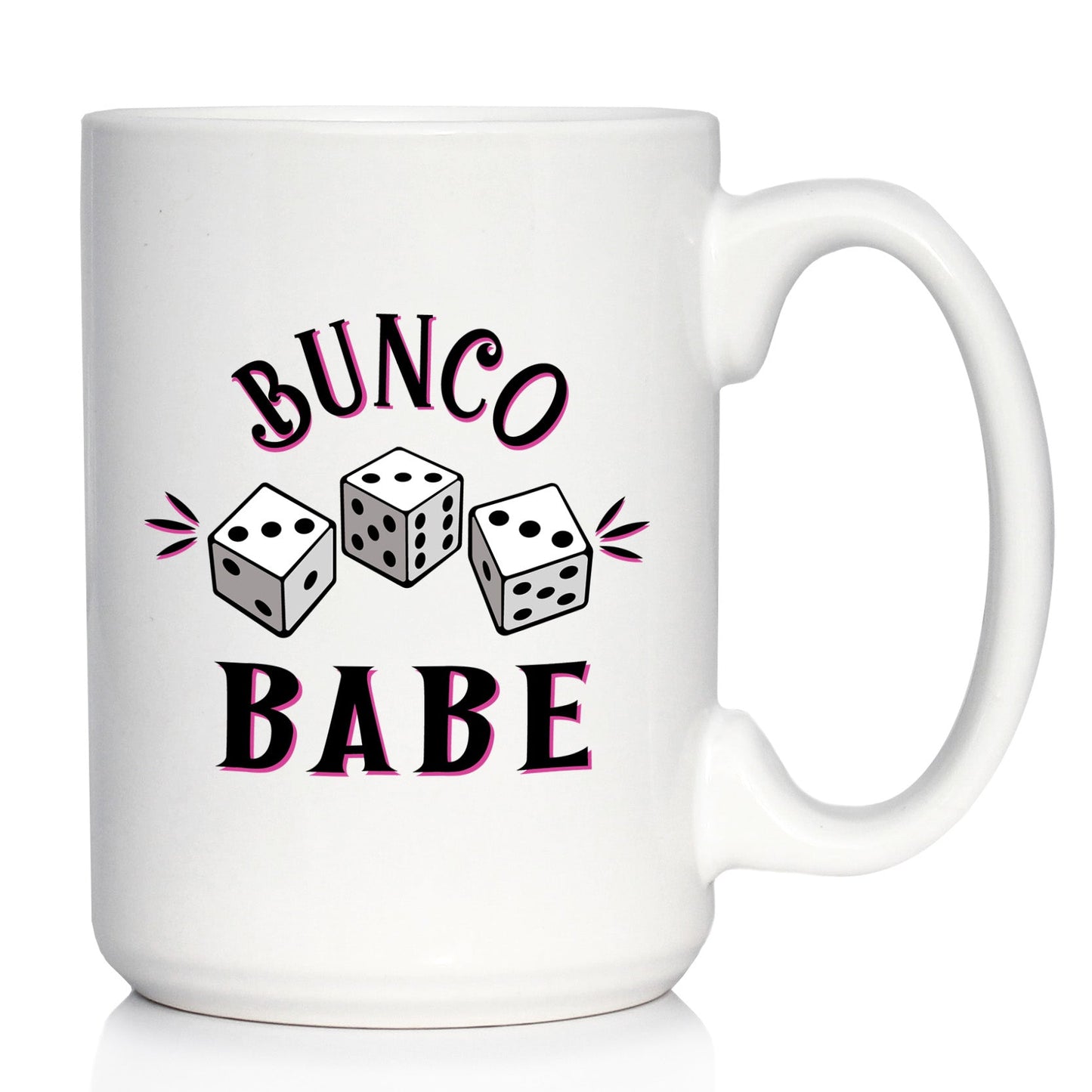 Bunco Babe Coffee Mug - Bunco Decor and Bunco Gifts for Women