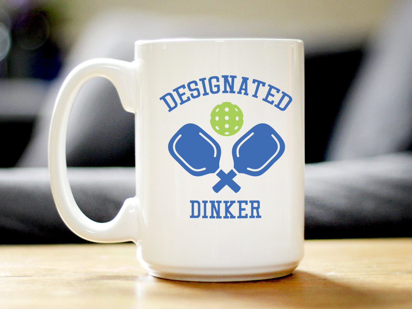 Designated Dinker - Funny Pickleball Coffee Mug Gifts for Women and Men