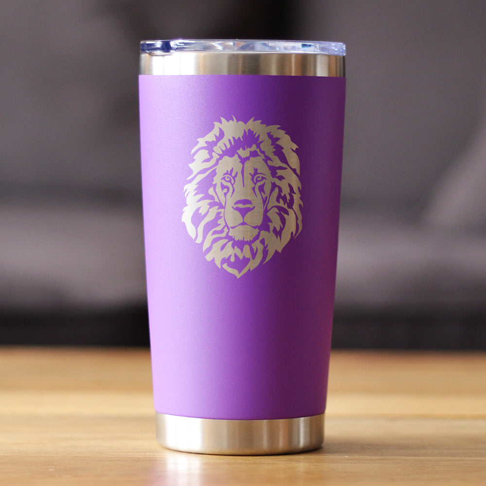 Lion Face - 20 oz Coffee Tumbler