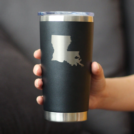 Louisiana State Outline - 20 oz Coffee Tumbler