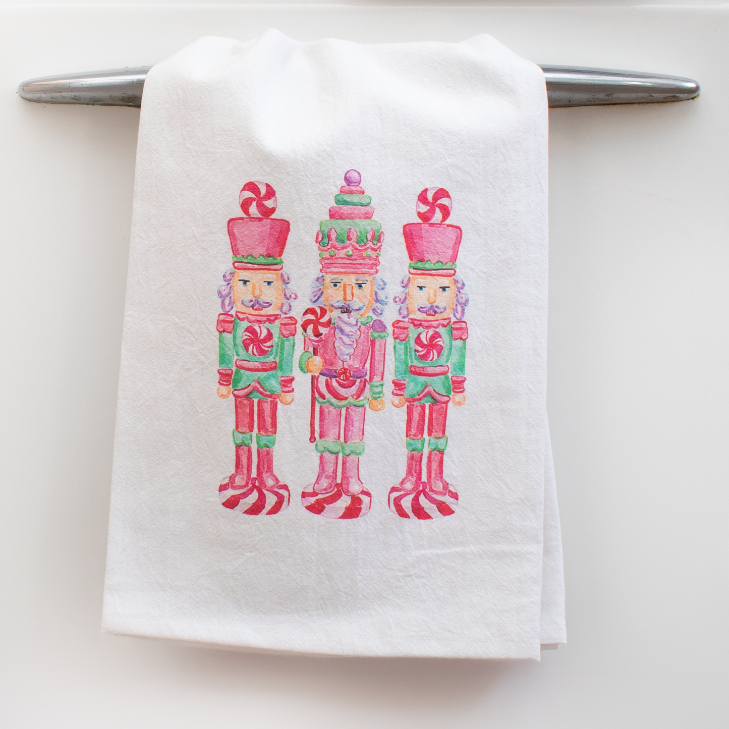Candy Nutcrackers Tea Towel