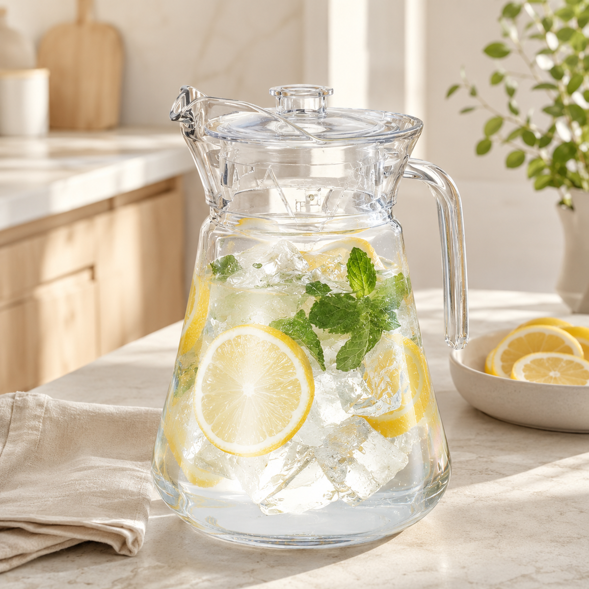 Barcelona Acrylic Pitcher with Lid