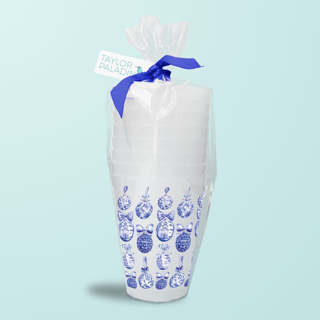 Chinoiserie Ornaments Frosted Cup