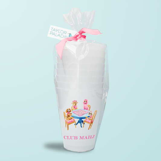 Mahjong Dogs Frosted Cup