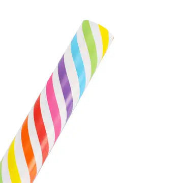 Colorful, Diagonal Striped Wrapping Paper Roll 30" x 10'
