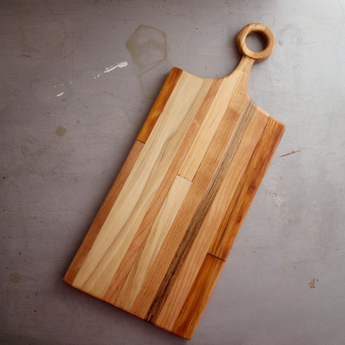 Serving Boards with Hand-Carved Handle