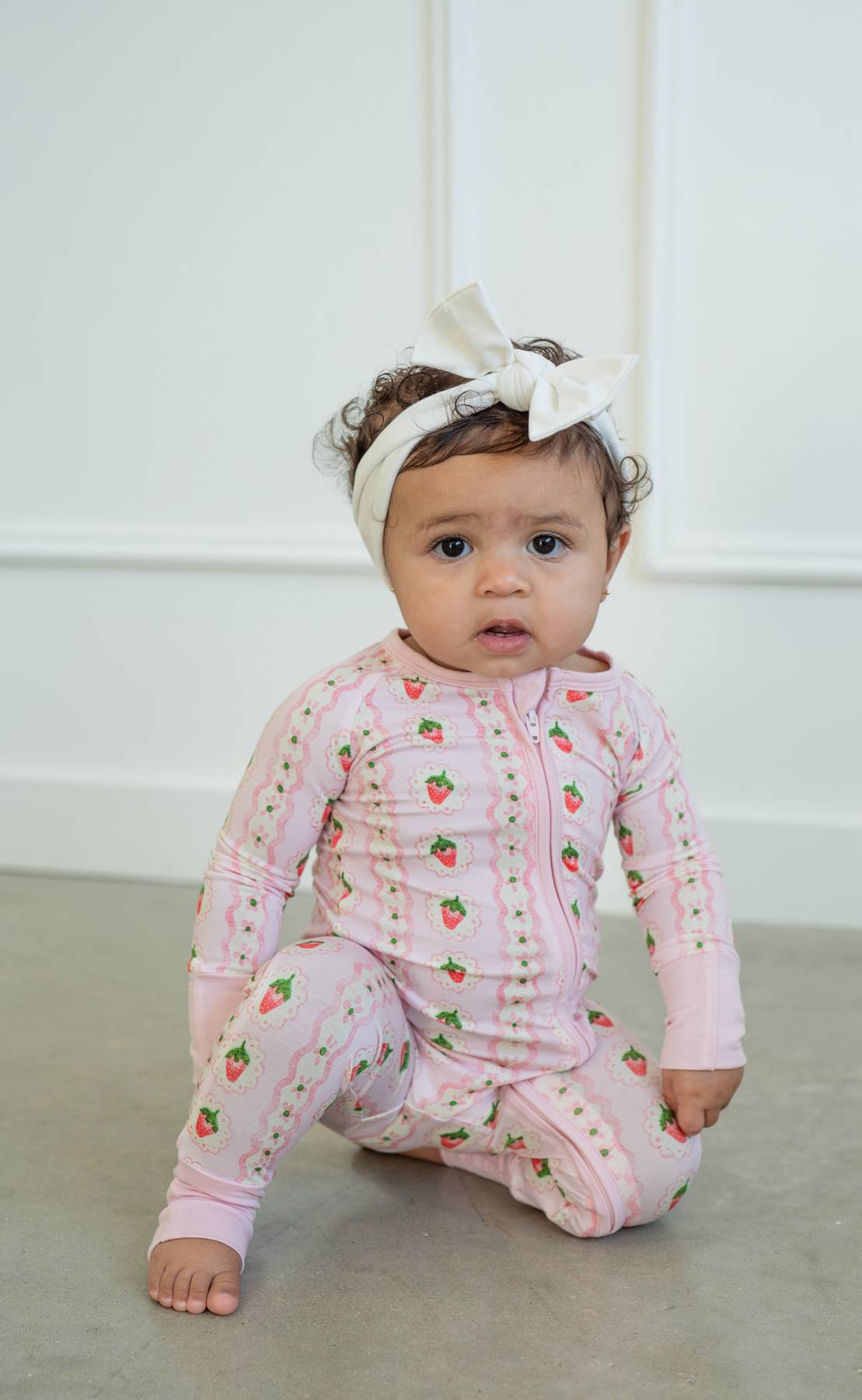 Strawberry Stripe | Convertible Zippy Romper