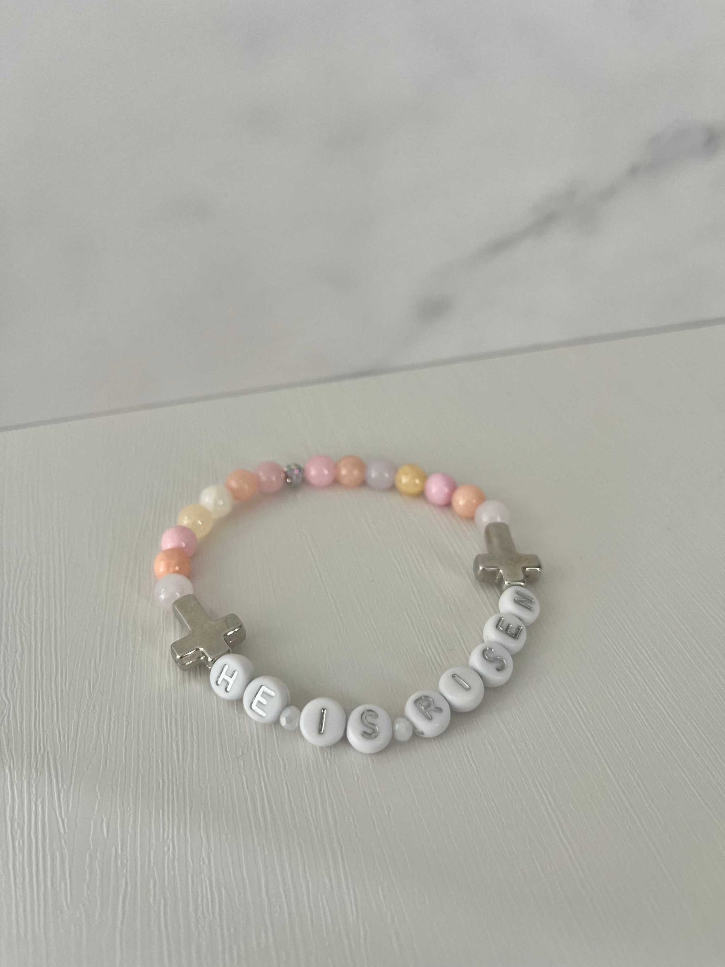 He Is Risen Bead Bracelet – Handmade Christian Jewelry