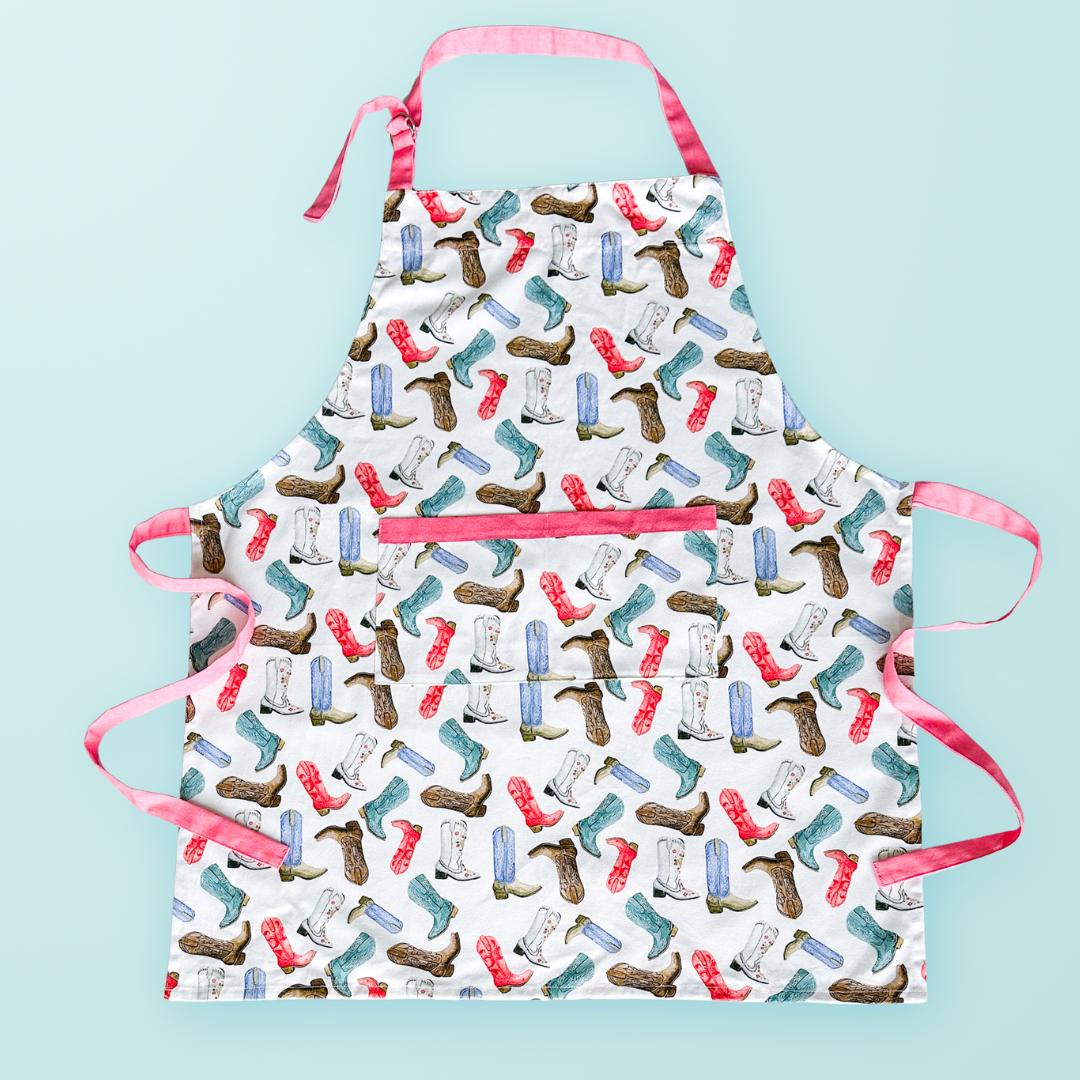 Colorful Cowboy Boots Apron