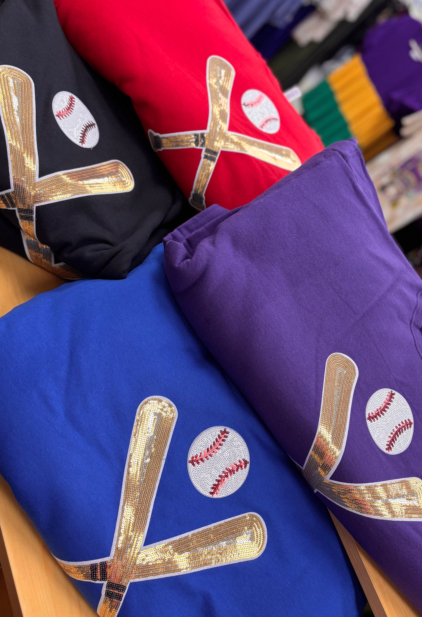 RED Baseball Sweatshirt