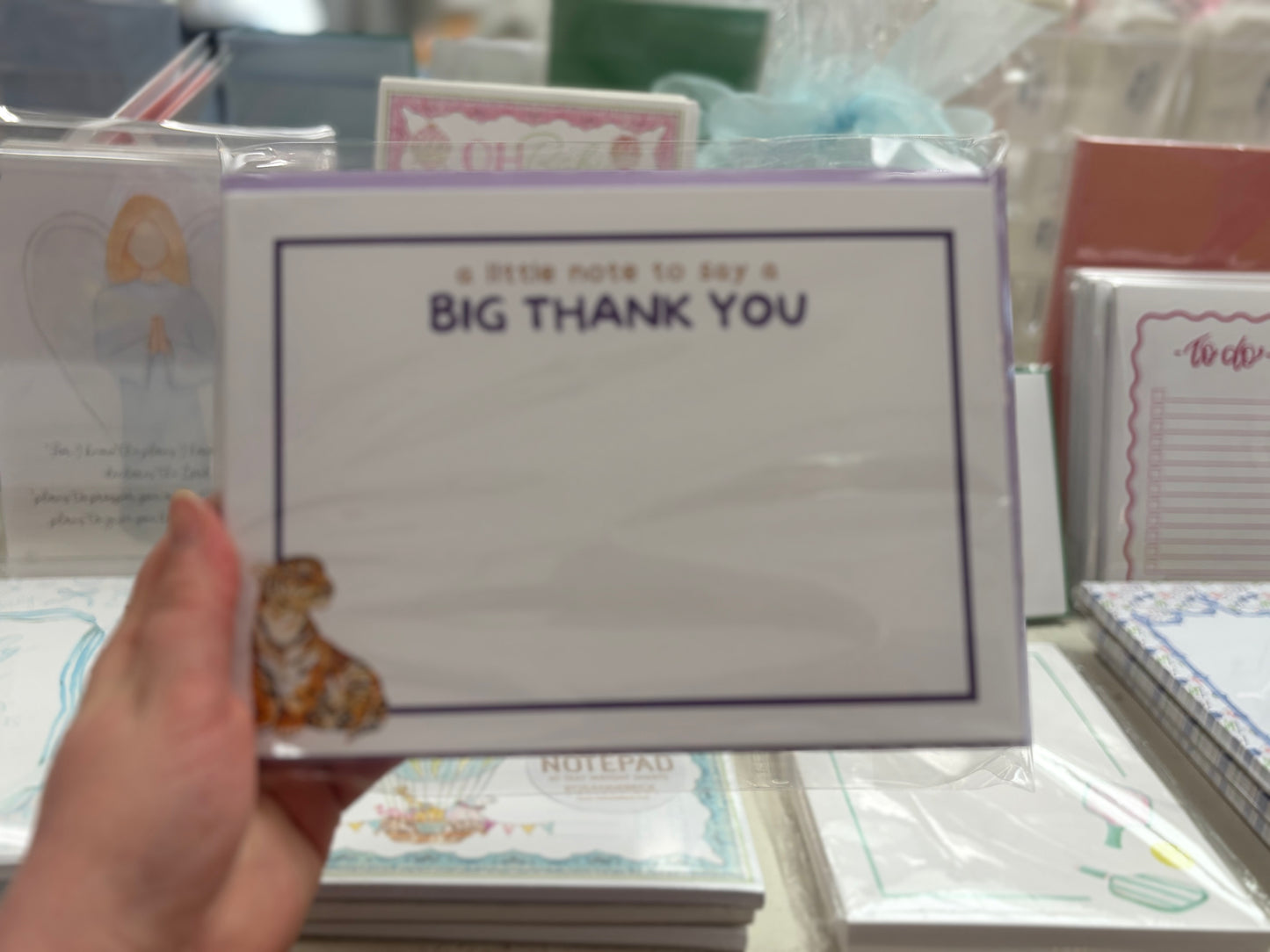 Tiger Themed, BIG Thank You Stationery Set