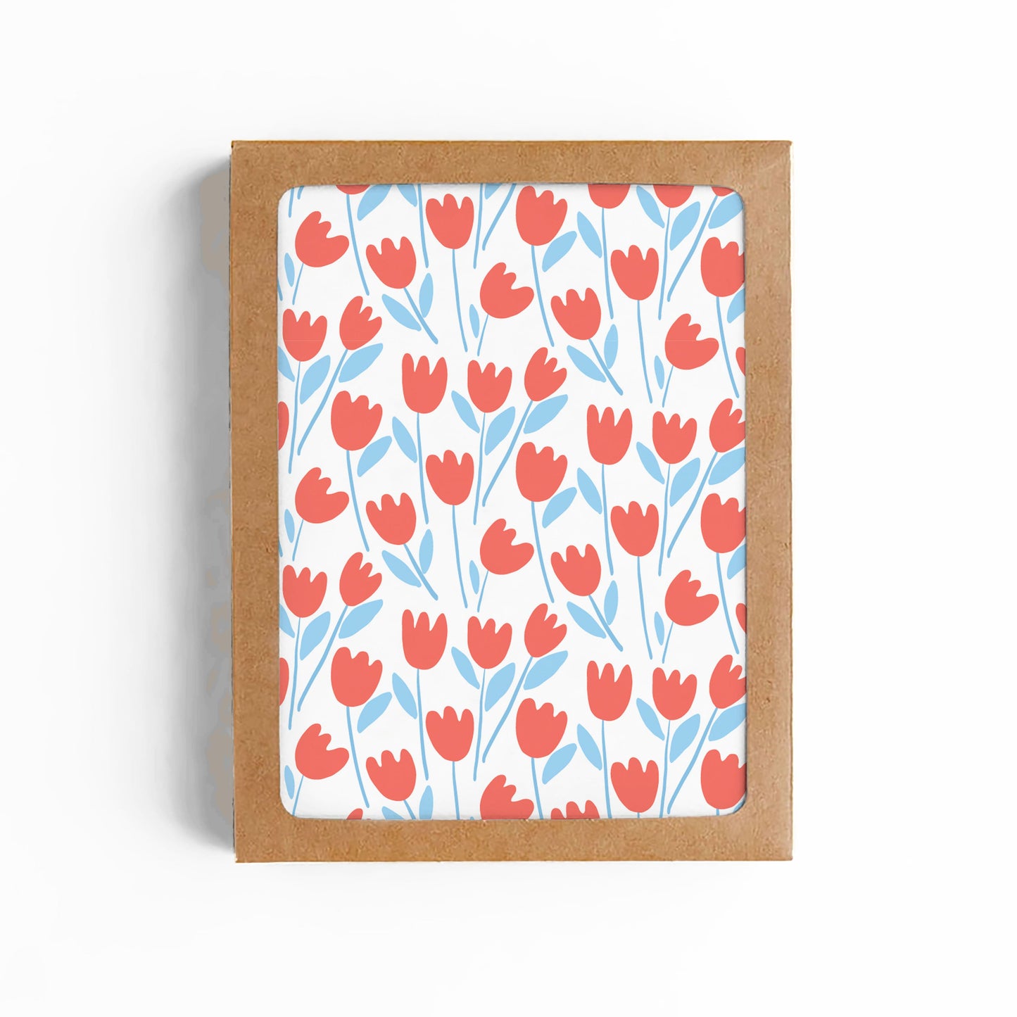 Spring Tulips Blank Card-BOXED SET OF 8