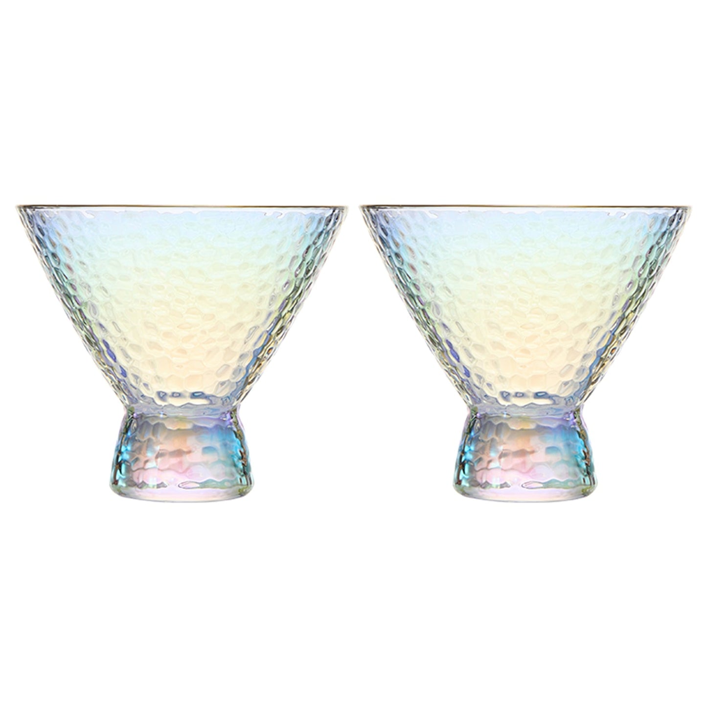 Dulce Martini Cocktail Glassware, Set of 2