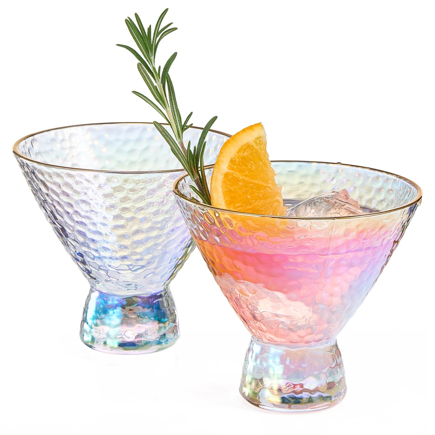 Dulce Martini Cocktail Glassware, Set of 2