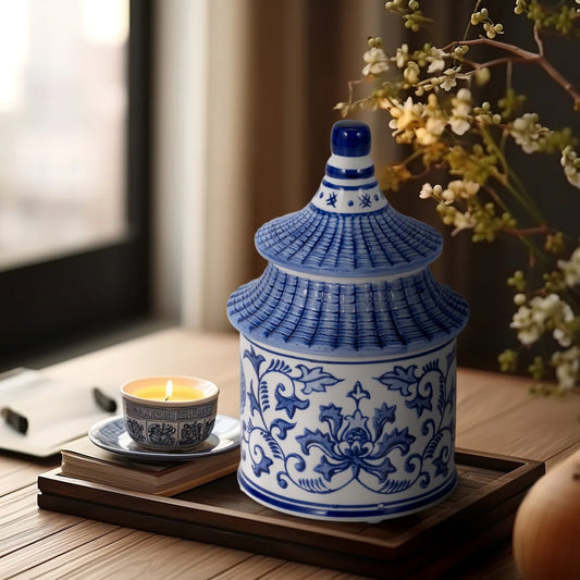 Chinoiserie Pagoda Candle