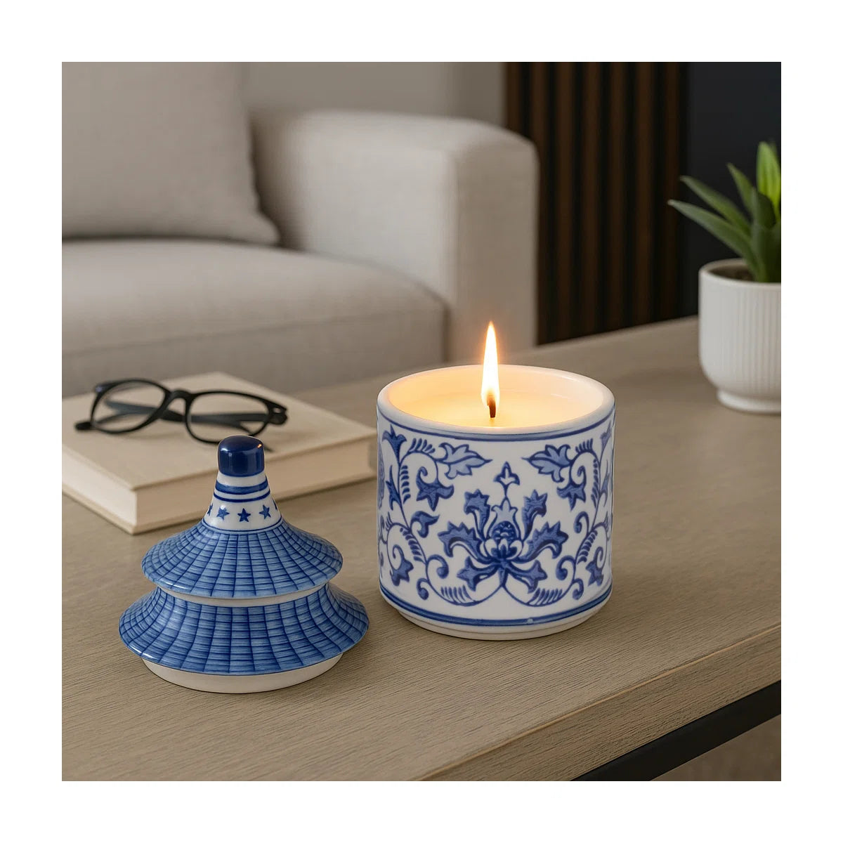 Chinoiserie Pagoda Candle