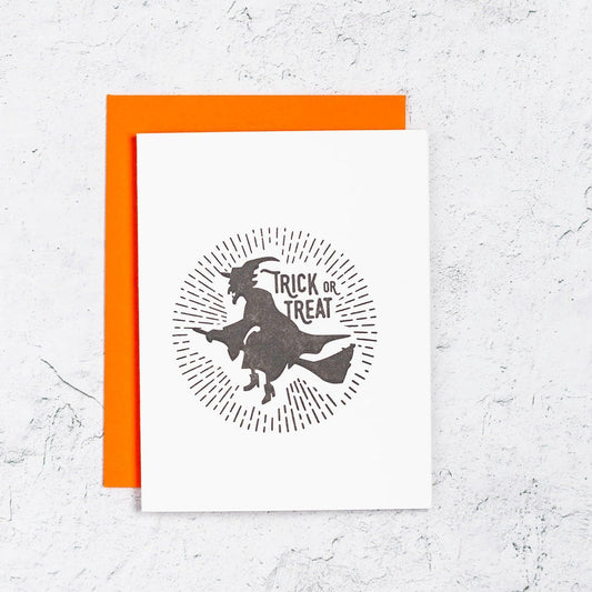 Trick or Treat Witch Halloween Card