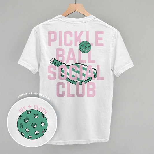 Pickleball Social Club Pink & Green (Back Print)