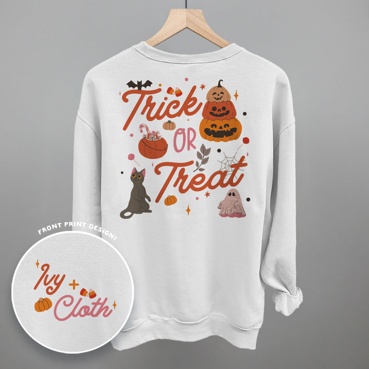 Trick Or Treat Doodles (Back Print)