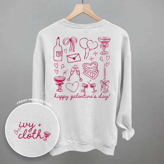Galentine's Pink Doodles (Back Print)