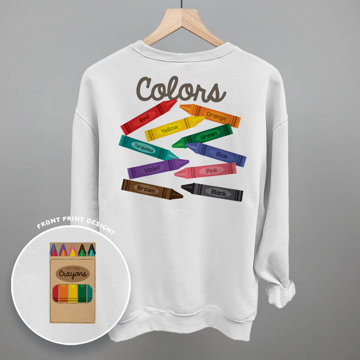 Crayon Colors (Back Print)