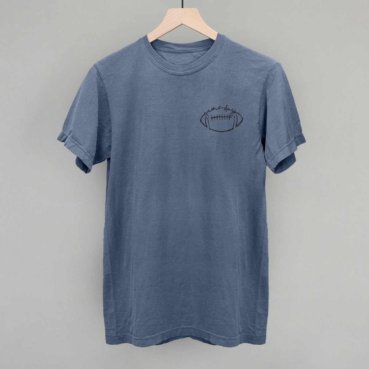 Game Day In Football Scribble (Left Chest)