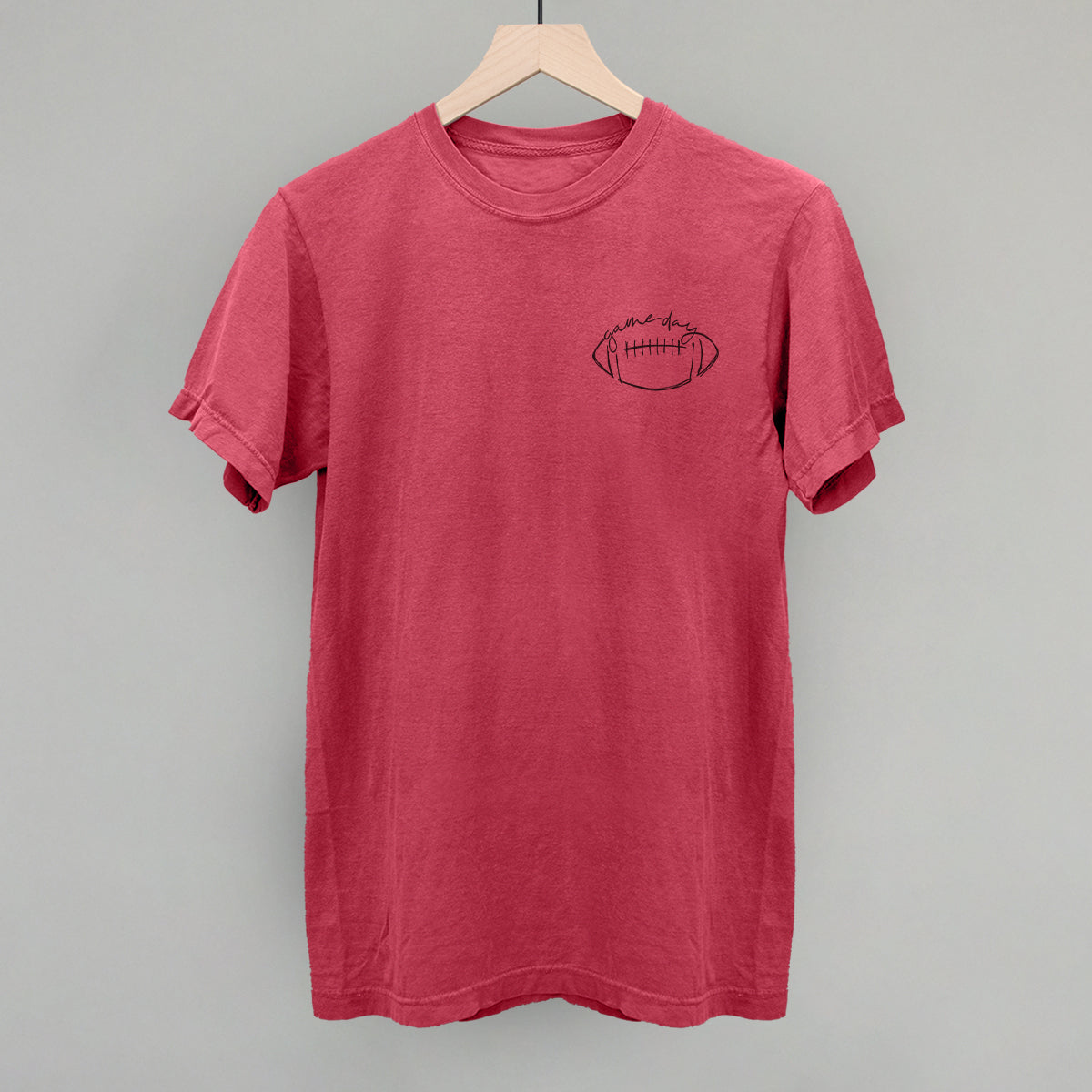 Game Day In Football Scribble (Left Chest)