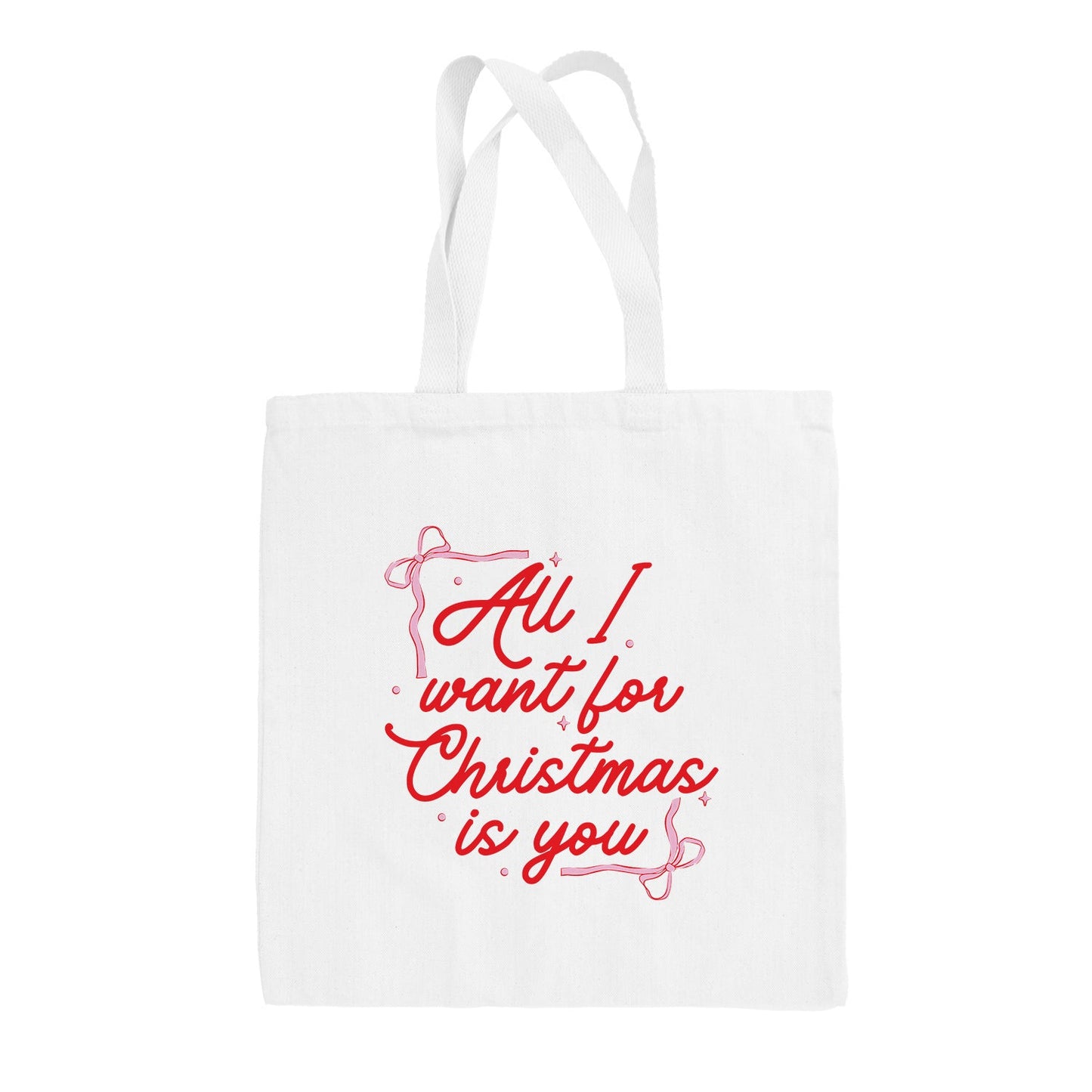 All I Want For Christmas Is You Bows Tote Bag