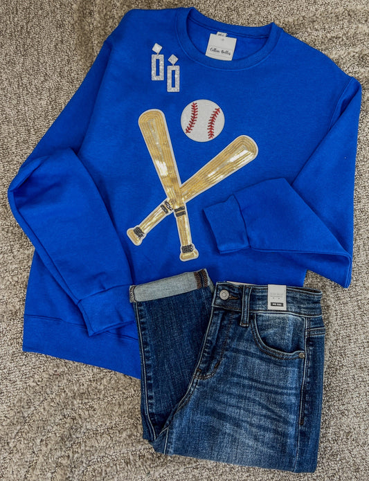ROYAL BLUE Baseball Sweatshirt
