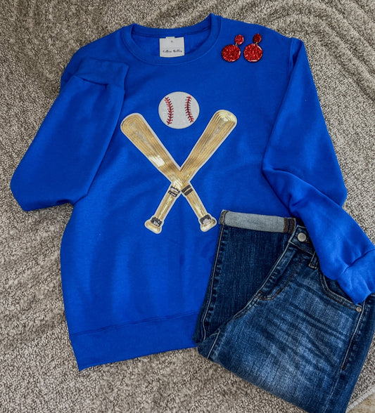 ROYAL BLUE Baseball Sweatshirt