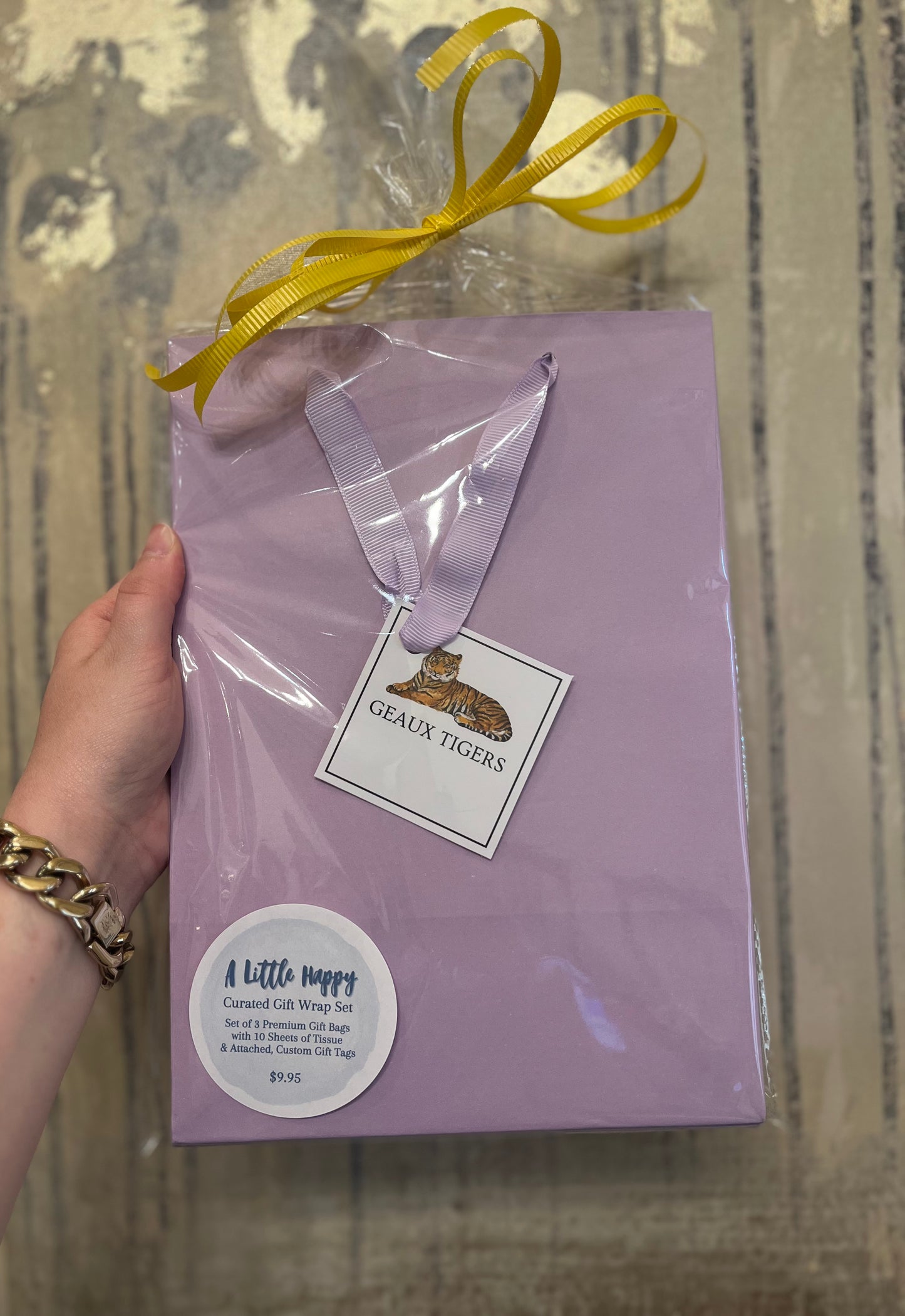 Geaux Tigers Gift Wrap Set