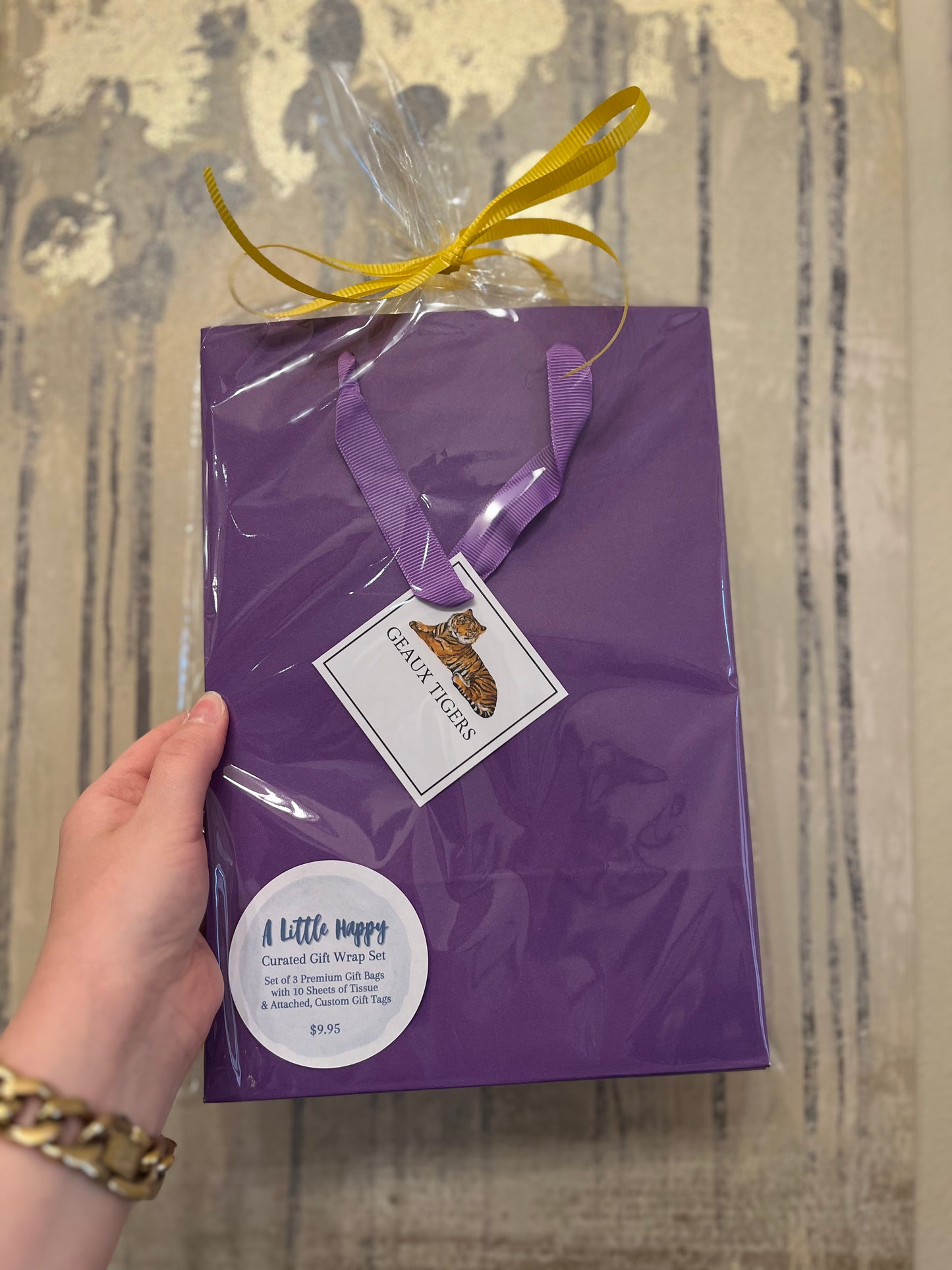 Geaux Tigers Gift Wrap Set