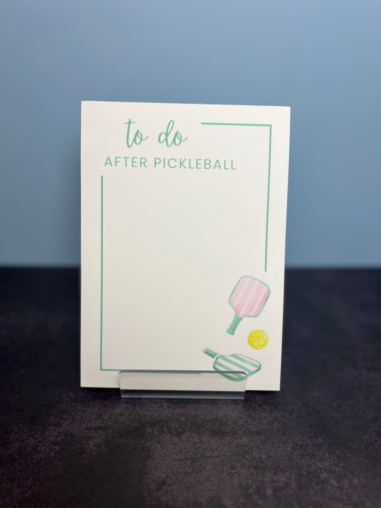 To Do After Pickleball Notepad