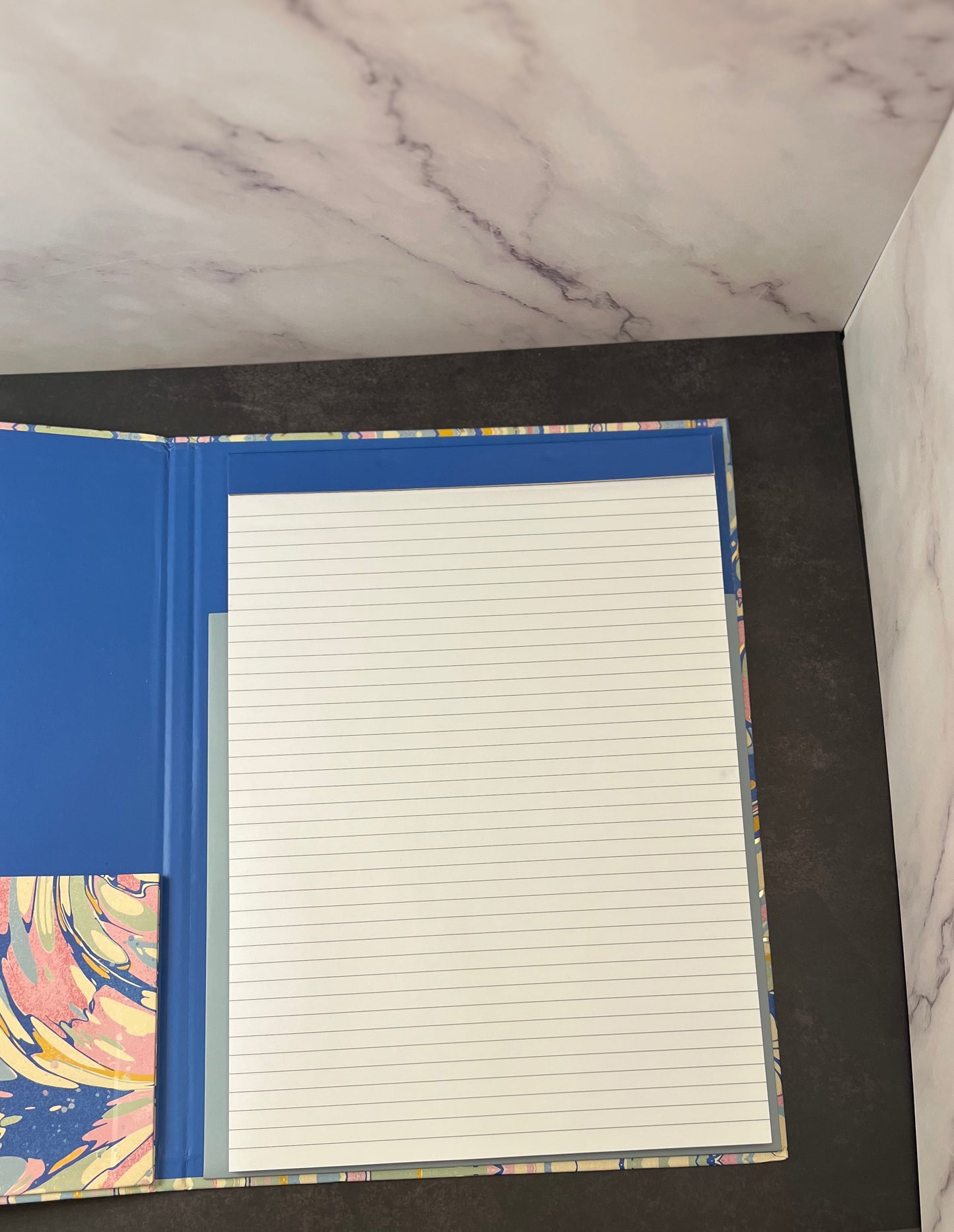 Blue Marble Clipfolio with Writing Pad