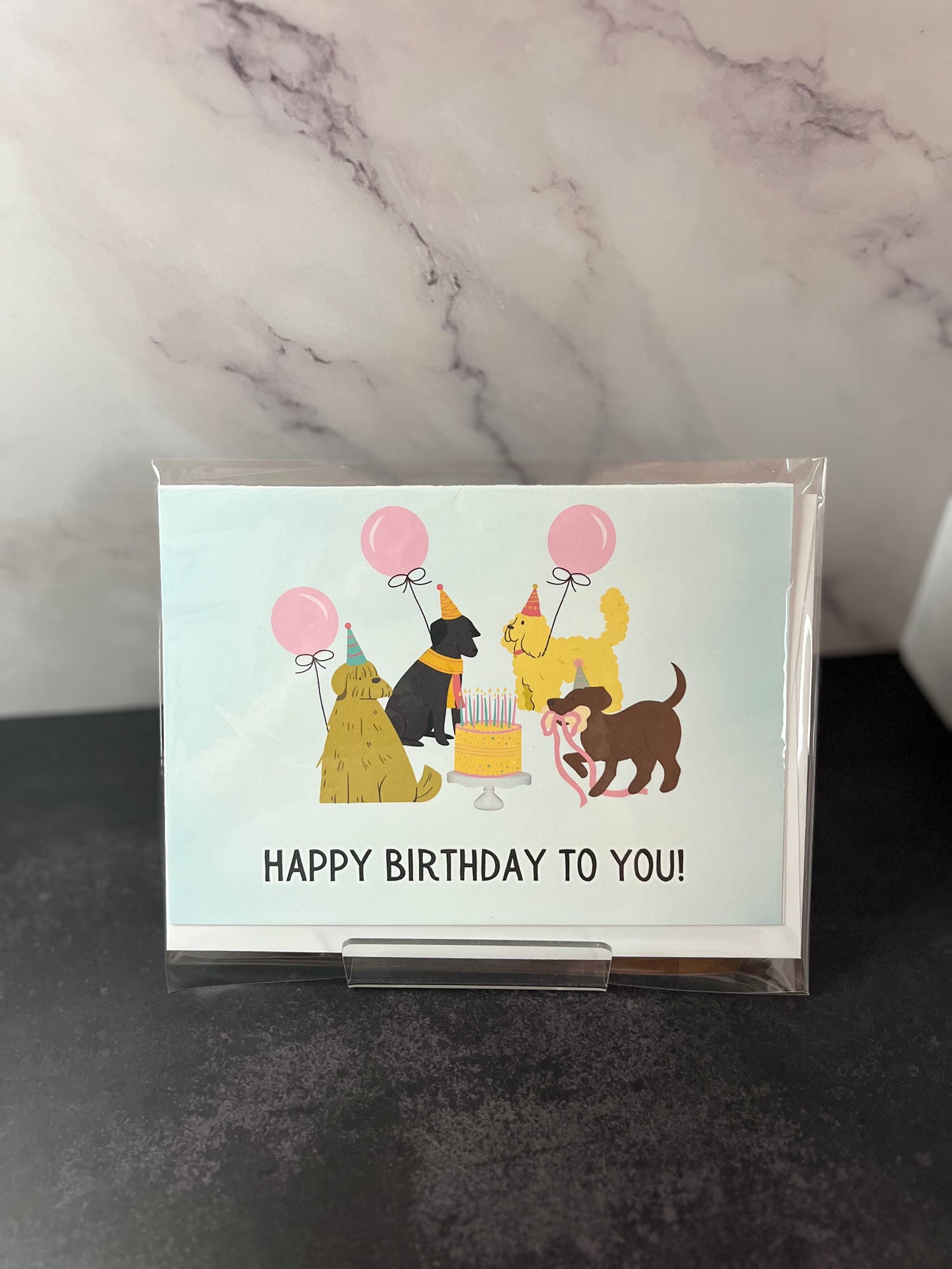 Happy Birthday Dog Paw-ty Greeting Card