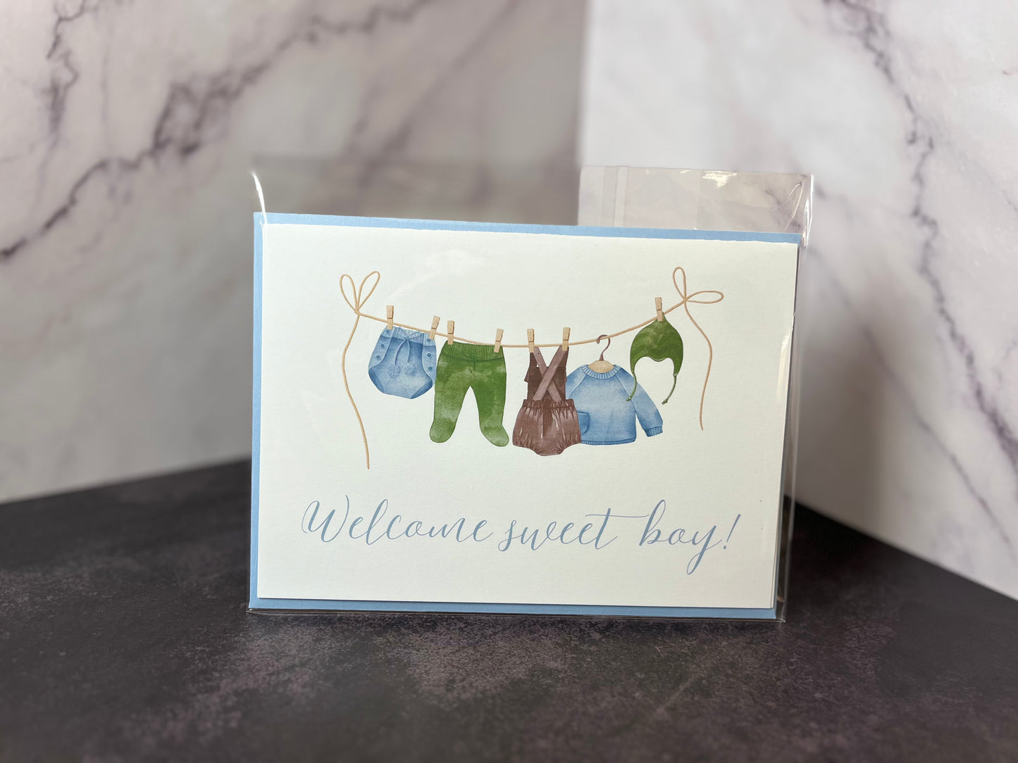 Baby Boy Shower or Arrival Card