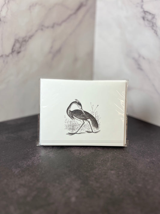 Great Blue Heron I Folded Stationery Set