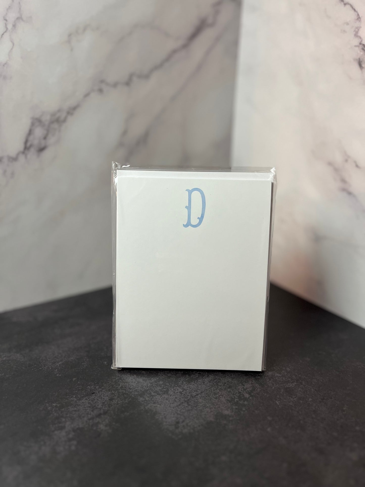 D Initial Flat Stationery