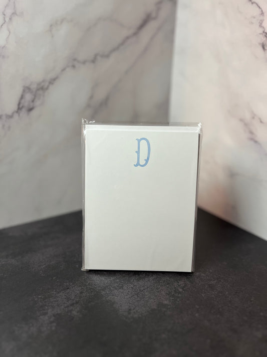 D Initial Flat Stationery