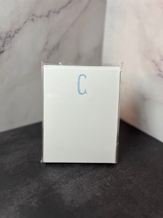 C Initial Flat Stationery